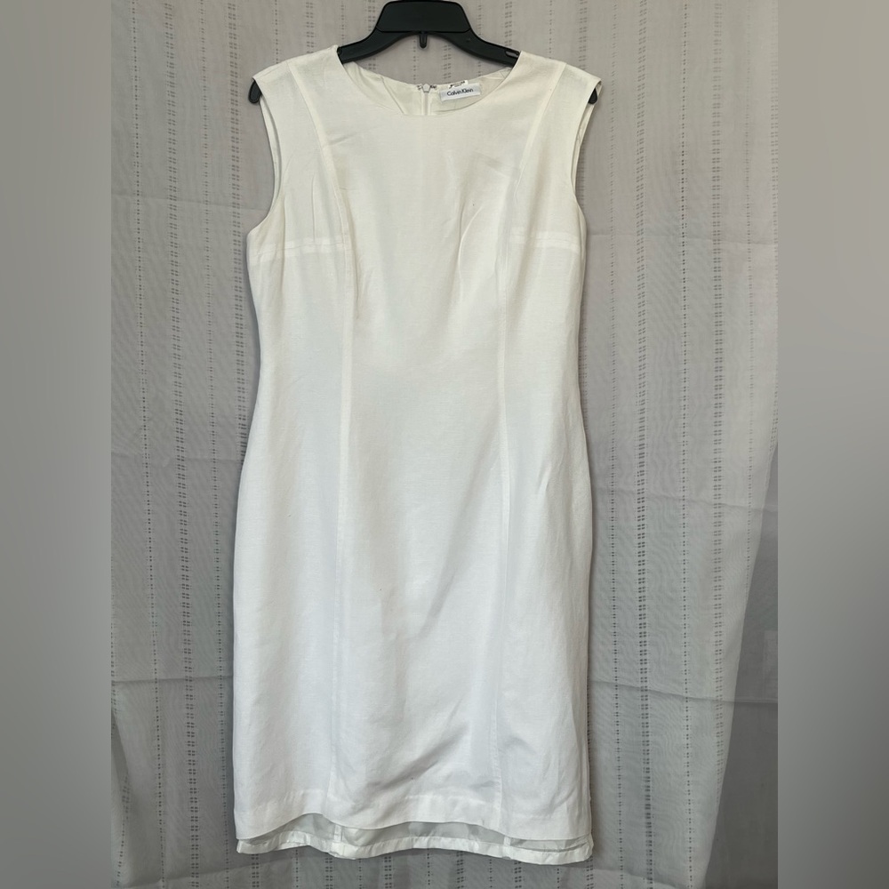 Calvin Klein White Midi Dress